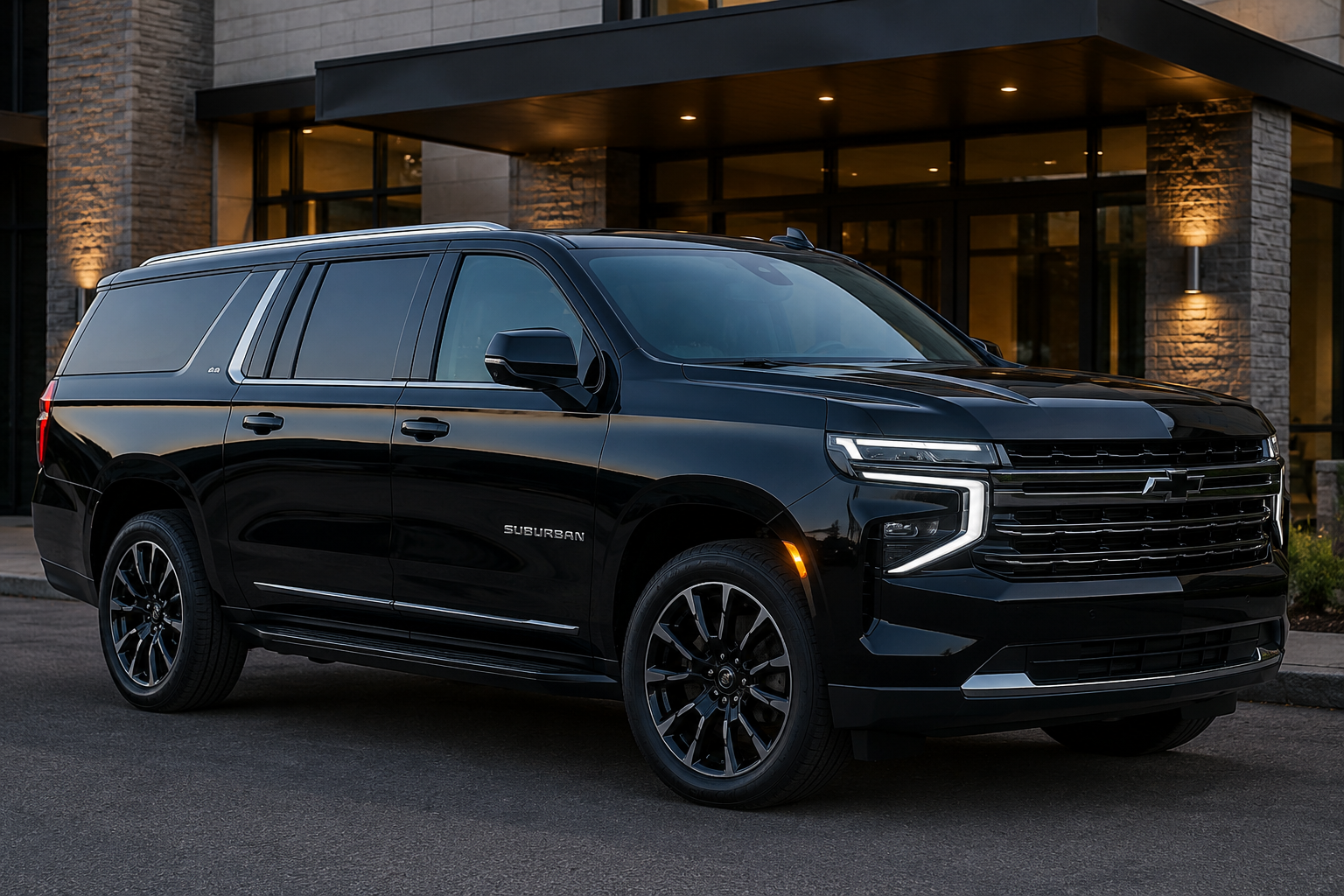 Luxury black SUV airport car service Summit NJ